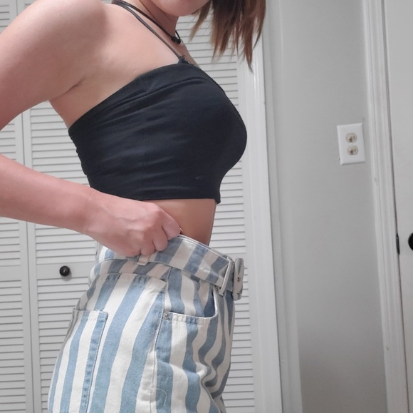 Signature blue and white striped size small skirt - Picture 2 of 4